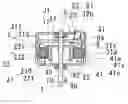 Fig. 01 - Inner-rotor motor with upper and lower brackets press-fit with the stator core, and a circuit board