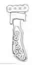 Fig. 01 - Condylar prosthesis for a temporo-mandibular joint