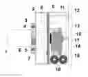 Fig. 01 - Device for maintaining the orientation of an emblem in an automobile wheel