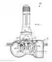 Fig. 01 - Valve stem for coupling a TPMS wheel unit to a wheel rim, TPMS wheel unit and valve stem assembly and installation thereof