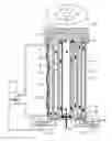 Fig. 01 - General sample injector, gas chromatograph and combined spectrometer