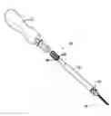 Fig. 01 - Polyaxial screwdriver for a pedicle screw system