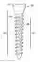 Fig. 01 - Pedicle screw with reverse spiral cut and methods thereof