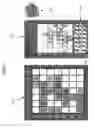 Fig. 40 - WORD GUESSING GAME HAVING LETTERS ASSOCIATED WITH GRID POSITIONS
