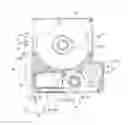 Fig. 01 - Tape cartridge with platen protruding into print head insertion space