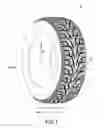 Fig. 02 - Pneumatic tire with tread having first lug grooves and first, second and third inclined grooves