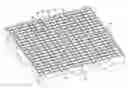 Fig. 01 - Plastic coated pallet article exhibiting varying surface patterns for assisting in fluid drainage, gaseous release and frictional retention of items supported thereupon