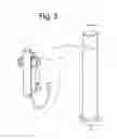 Fig. 05 - Floor-mounting gate-closer post with rotary dampener