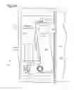 Fig. 12 - Floor-mounting gate-closer post with rotary dampener