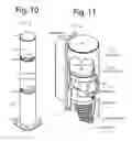 Fig. 19 - Floor-mounting gate-closer post with rotary dampener