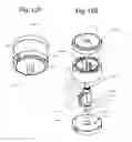Fig. 20 - Floor-mounting gate-closer post with rotary dampener