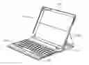 Fig. 01 - Protective case with keyboard for portable electronic device