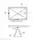 Fig. 01 - Display device including presence sensors for detecting user, and display method for the same