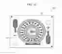 Fig. 12 - Light-emitting device having a plurality of concentric light transmitting areas