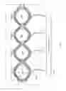 Fig. 69 - Linear row array integrated power combiner for RF power amplifiers