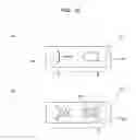 Fig. 11 - Absorbent article provided with a bodily fluid reception canal