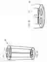 Fig. 02 - Roughly cylindrical sample containers having multiple reservoirs therein and being adapted for acoustic ejections