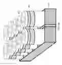 Fig. 06 - Roughly cylindrical sample containers having multiple reservoirs therein and being adapted for acoustic ejections