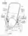 Fig. 01 - Compact foldable stroller with one-handed fold control