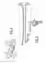 Fig. 04 - Steering shaft retainer and gap hider