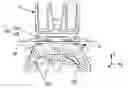 Fig. 01 - Assembly for an aircraft, comprising an engine attachment body equipped with at least one shackle support fitting that passes into the box section of the attachment pylon