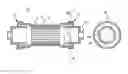Fig. 01 - Assembly unit of an exhaust system composed of components made of different materials with improved durability