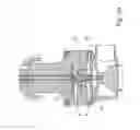 Fig. 07 - Device for a valve having first and second fluid ports, including a closure element