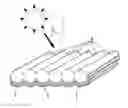 Fig. 01 - Photovoltaic device with fiber array for sun tracking