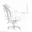 Fig. 01 - Progressively curved lumbar support for the back of a chair