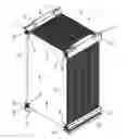 Fig. 01 - Stack of membrane filter pockets commonly potted at their corners