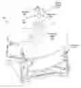 Fig. 01 - Adjustable auger rack with flighting securement facilitating vertical use, storage and/or transport of auger or drill bit(s)