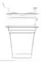 Fig. 01 - Beverage container having high sealability and an easy to open lid