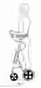 Fig. 06 - Erect posture mobility device with low turn radius