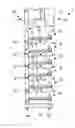 Fig. 01 - Shelving system having a shelf with biasing elements to resist inadvertent or accidental detachment from a support rail