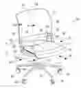 Fig. 01 - Chair with a seat and backrest movable in a synchronized way