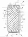 Fig. 01 - Tire having diagonal ribs with trailing edge siping