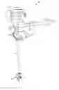 Fig. 01 - Outboard marine motor assembly and conversion kit