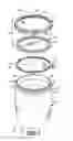 Fig. 02 - Vacuum release seal for a closure and container package