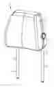 Fig. 01 - Ratcheting vehicle head restraint assembly