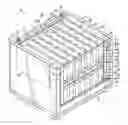 Fig. 01 - Container having sliding support assemblies for supporting dunnage