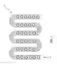 Fig. 09 - Antenna array system for producing dual circular polarization signals utilizing a meandering waveguide