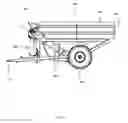 Fig. 43 - Grain cart with folding auger having adjustable elevation