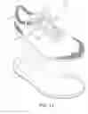 Fig. 12 - Article of footwear incorporating a knitted component with durable water repellant properties