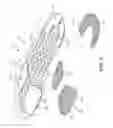 Fig. 07 - Midsole component and outer sole members with auxetic structure