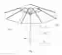 Fig. 02 - Outdoor umbrella with remote touch-controlled LED lights