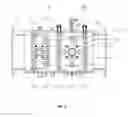 Fig. 16 - Apparatus for treating ballast water with ultraviolet rays, having double wiper structure