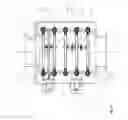 Fig. 38 - Apparatus for treating ballast water with ultraviolet rays, having double wiper structure