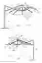 Fig. 02 - Umbrella having a pivot joint to provide additional degrees of freedom of orientation of its canopy