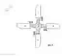 Fig. 05 - PROPULSIVE TAIL PROPELLER ASSEMBLY OR TAIL DUCT FAN ASSEMBLY WITH CYCLIC AND COLLECTIVE CONTROL AND/OR A METHOD OF THRUST VECTORING FOR AIRCRAFT MANEUVERING AND FOR HELICOPTOR SINGLE ROTOR HEAD ANTI TORQUE