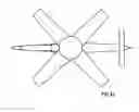 Fig. 28 - PROPULSIVE TAIL PROPELLER ASSEMBLY OR TAIL DUCT FAN ASSEMBLY WITH CYCLIC AND COLLECTIVE CONTROL AND/OR A METHOD OF THRUST VECTORING FOR AIRCRAFT MANEUVERING AND FOR HELICOPTOR SINGLE ROTOR HEAD ANTI TORQUE